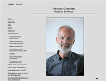Tablet Screenshot of francoisgrosjean.ch